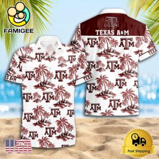 NCAA Texas A&M Aggies Logo Best Mens Hawaiian Shirts
