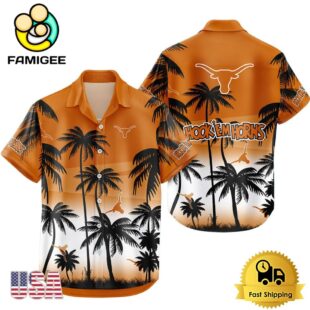NCAA Texas Longhorns Coconut Forest Tropical Style Hawaiian Shirt