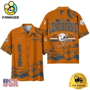 NCAA Texas Longhorns Football Summer Vibes Custom Hawaiian Shirt