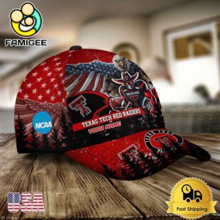 NCAA Texas Tech Red Raiders Mascot Logo Custom Name Baseball Cap