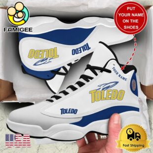 NCAA Toledo Rockets New Team Logo Custom Air Jordan 13 Shoes