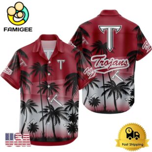 NCAA Troy Trojans Coconut Forest Tropical Style Hawaiian Shirt