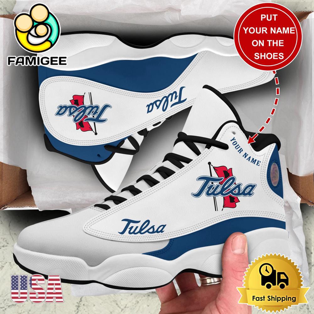 NCAA Tulsa Golden Hurricane New Team Logo Custom Air Jordan 13 Shoes NCAA Tulsa Golden Hurricane New Team Logo Custom Air Jordan 13 Shoes