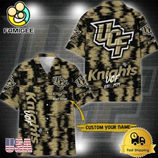 NCAA UCF Knights Custom Ikat Hawaiian Shirt