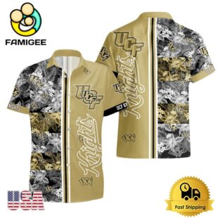 NCAA UCF Knights Tropical Floral Design Hawaiian Shirt