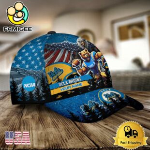 NCAA UCLA Bruins Mascot Logo Custom Name Baseball Cap