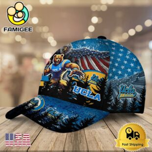 NCAA UCLA Bruins Mascot Logo Custom Name Baseball Cap