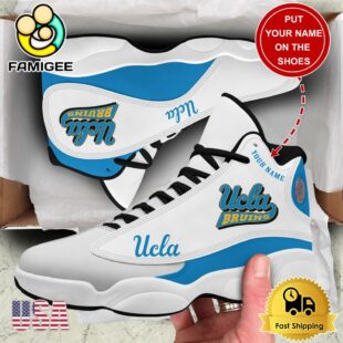 NCAA UCLA Bruins New Team Logo Custom Air Jordan 13 Shoes