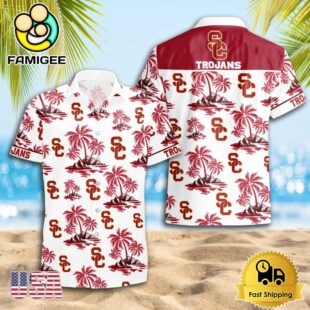 NCAA USC Trojans Logo Best Mens Hawaiian Shirts
