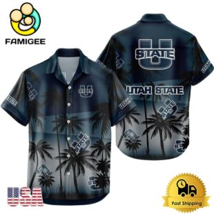 NCAA Utah State Aggies Coconut Forest Tropical Style Hawaiian Shirt