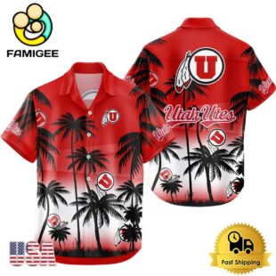 NCAA Utah Utes Coconut Forest Tropical Style Hawaiian Shirt