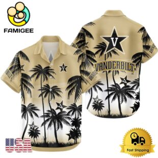 NCAA Vanderbilt Commodores Coconut Forest Tropical Style Hawaiian Shirt