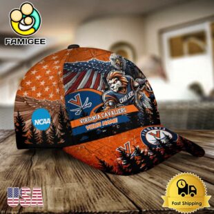 NCAA Virginia Cavaliers Mascot Logo Custom Name Baseball Cap