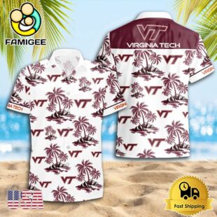 NCAA Virginia Tech Hokies Logo Best Mens Hawaiian Shirts