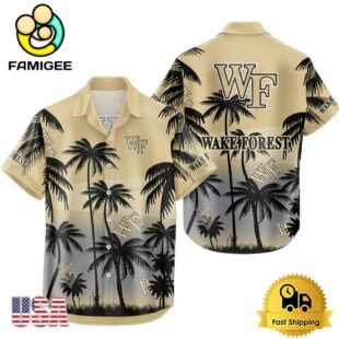 NCAA Wake Forest Demon Coconut Forest Tropical Style Hawaiian Shirt
