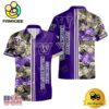 NCAA Washington Huskies Tropical Floral Design Hawaiian Shirt