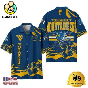 NCAA West Virginia Mountaineers Football Summer Vibes Custom Hawaiian Shirt