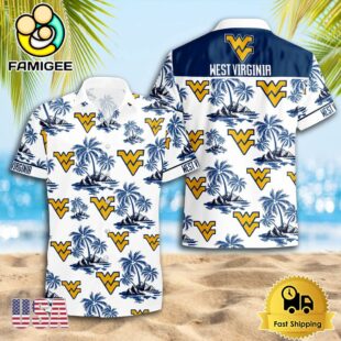 NCAA West Virginia Mountaineers Logo Best Mens Hawaiian Shirts