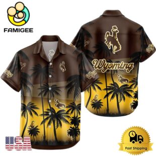 NCAA Wyoming Cowboys Coconut Forest Tropical Style Hawaiian Shirt