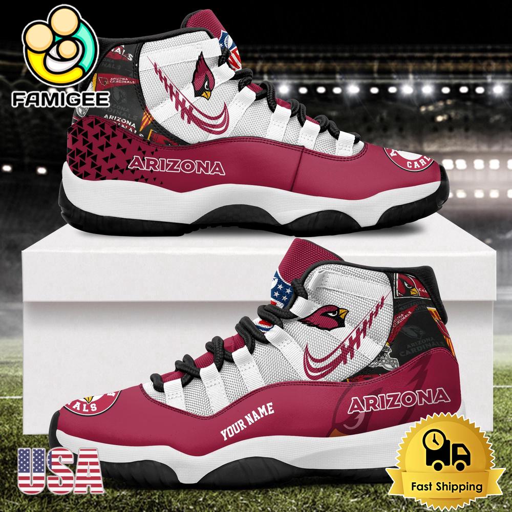 NFL Arizona Cardinals Every Down Counts Custom Air Jordan 11 Shoes NFL Arizona Cardinals Every Down Counts Custom Air Jordan 11 Shoes