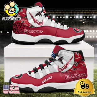 NFL Atlanta Falcons Every Down Counts Custom Air Jordan 11 Shoes
