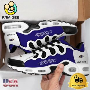 NFL Baltimore Ravens New Logo Design Custom Air Max Plus Shoes
