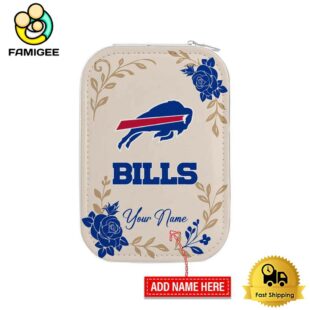 NFL Buffalo Bills Lips Flower Gathering Pattern Custom Led Makeup Box