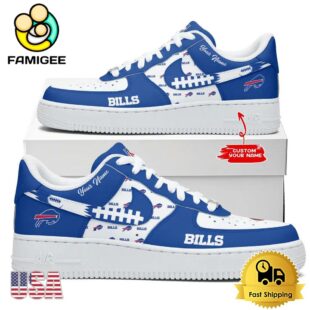 NFL Buffalo Bills New Logo Design Custom Air Force 1 Shoes