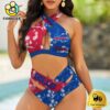 NFL Buffalo Bills Team Logo Women Crisscross Swimsuit