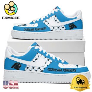 NFL Carolina Panthers New Logo Design Custom Air Force 1 Shoes