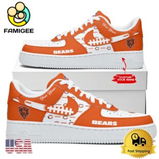 NFL Chicago Bears New Logo Design Custom Air Force 1 Shoes