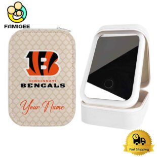 NFL Cincinnati Bengals Custom Led Makeup Box