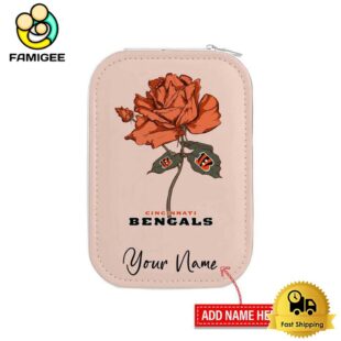 NFL Cincinnati Bengals Flower Custom Led Makeup Box