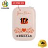 NFL Cincinnati Bengals Heart Pattern Custom Led Makeup Box