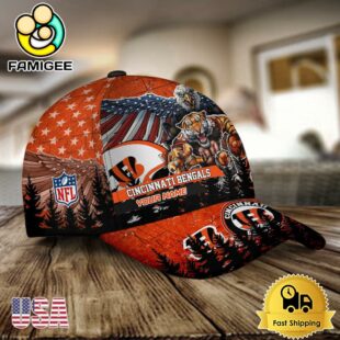 NFL Cincinnati Bengals Mascot Logo Custom Name Baseball Cap