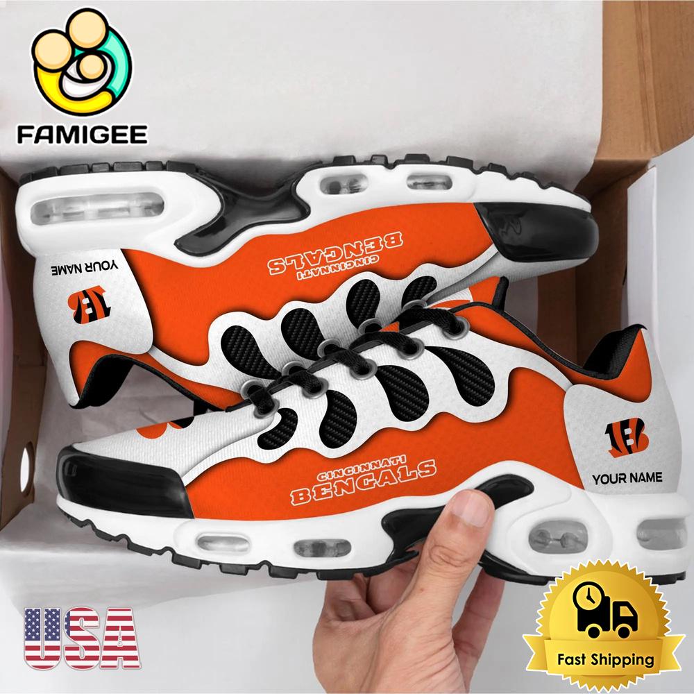 NFL Cincinnati Bengals New Logo Design Custom Air Max Plus Shoes NFL Cincinnati Bengals New Logo Design Custom Air Max Plus Shoes