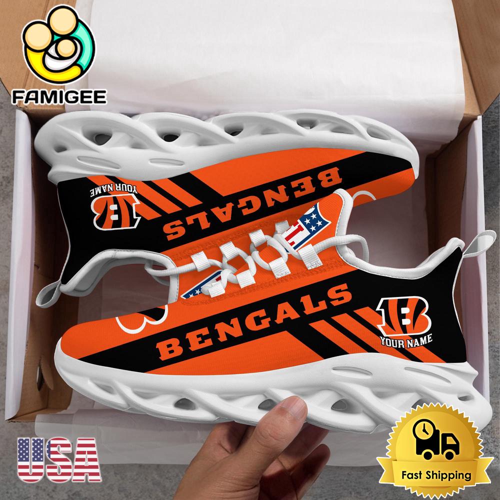 NFL Cincinnati Bengals Patriotic Style Custom Name Max Soul Shoes NFL Cincinnati Bengals Patriotic Style Custom Name Max Soul Shoes