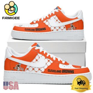 NFL Cleveland Browns New Logo Design Custom Air Force 1 Shoes