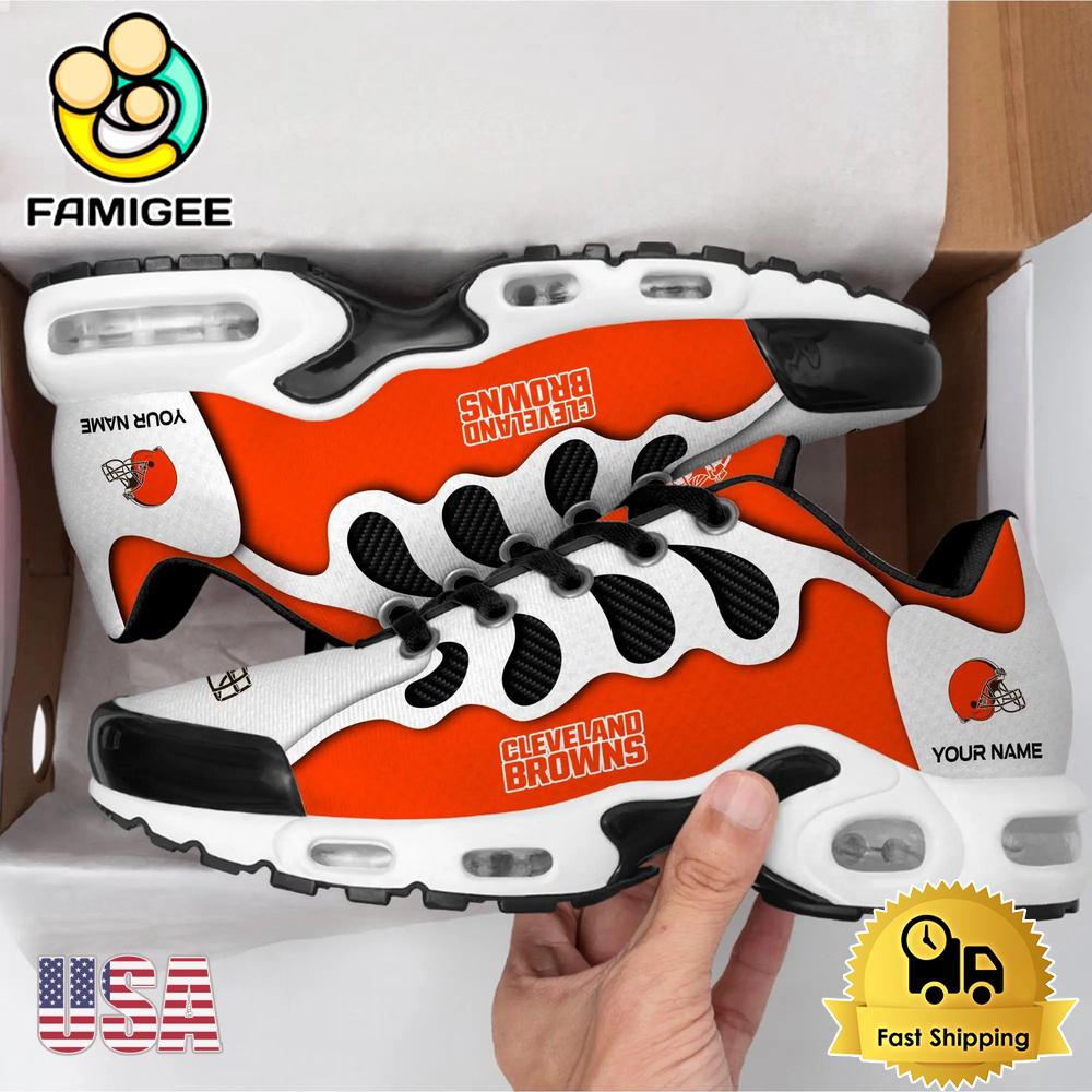 NFL Cleveland Browns New Logo Design Custom Air Max Plus Shoes NFL Cleveland Browns New Logo Design Custom Air Max Plus Shoes