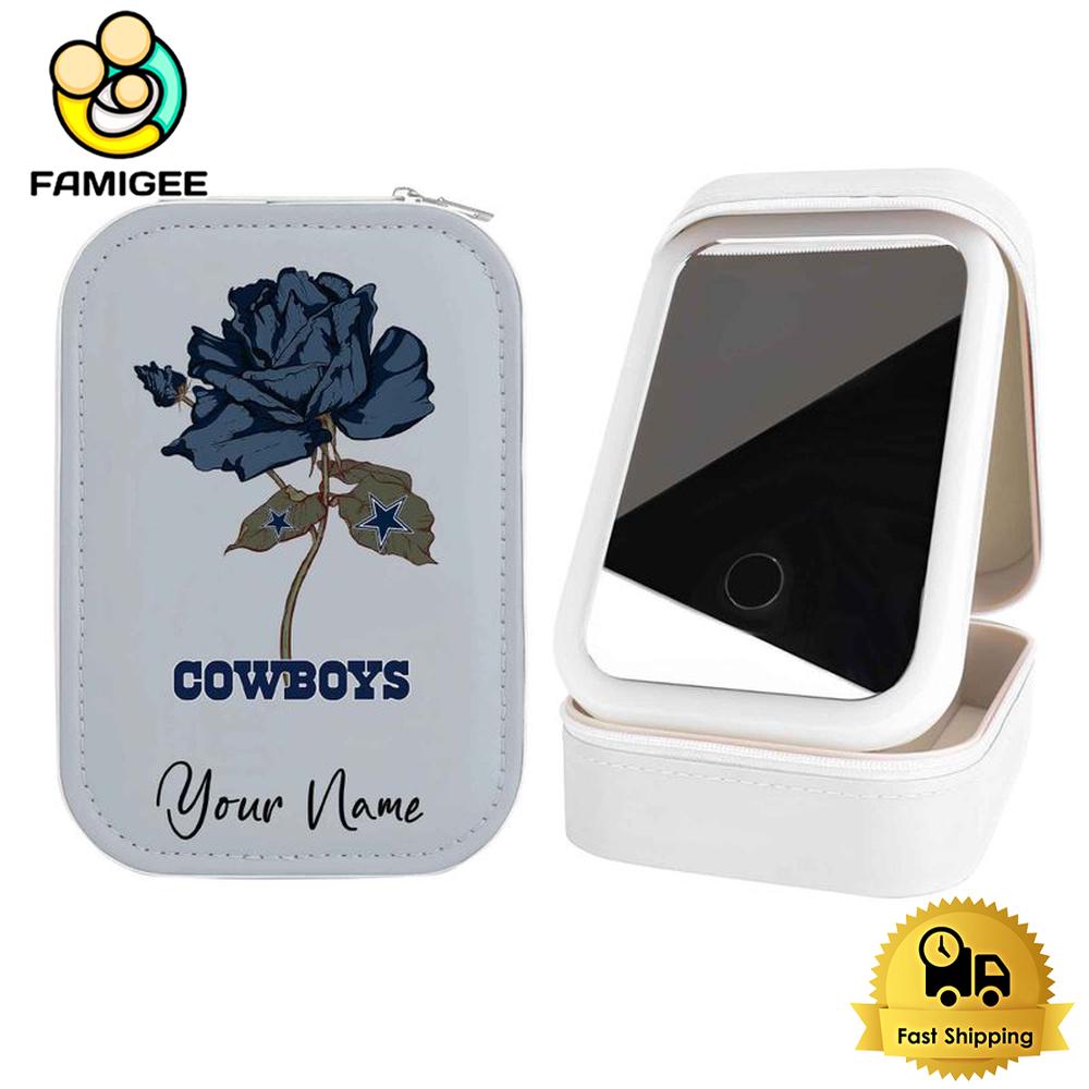 NFL Dallas Cowboys Flower Custom Led Makeup Box , Happy Mothers Day Gift NFL Dallas Cowboys Flower Custom Led Makeup Box , Happy Mothers Day Gift