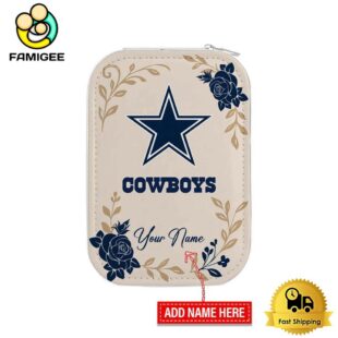 NFL Dallas Cowboys Lips Flower Gathering Pattern Custom Led Makeup Box