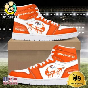 NFL Denver Broncos Logo Edition Custom Air Jordan 1 Shoes