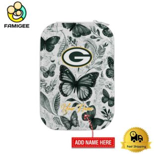 NFL Green Bay Packers Beautiful Butterfly Custom Led Makeup Box