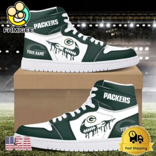 NFL Green Bay Packers Logo Edition Custom Air Jordan 1 Shoes