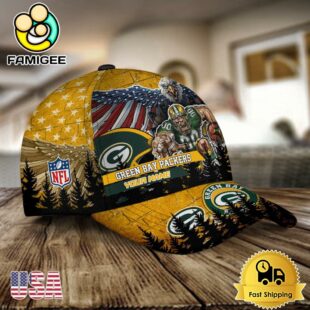 NFL Green Bay Packers Mascot Logo Custom Name Baseball Cap