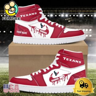NFL Houston Texans Logo Edition Custom Air Jordan 1 Shoes