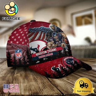 NFL Houston Texans Mascot Logo Custom Name Baseball Cap