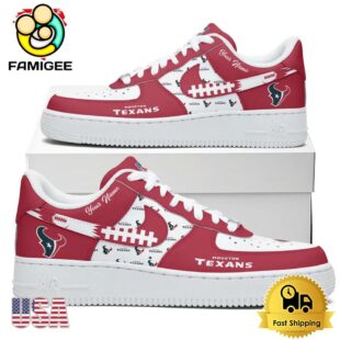 NFL Houston Texans New Logo Design Custom Air Force 1 Shoes