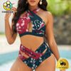 NFL Houston Texans Team Logo Women Crisscross Swimsuit