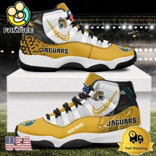 NFL Jacksonville Jaguars Every Down Counts Custom Air Jordan 11 Shoes